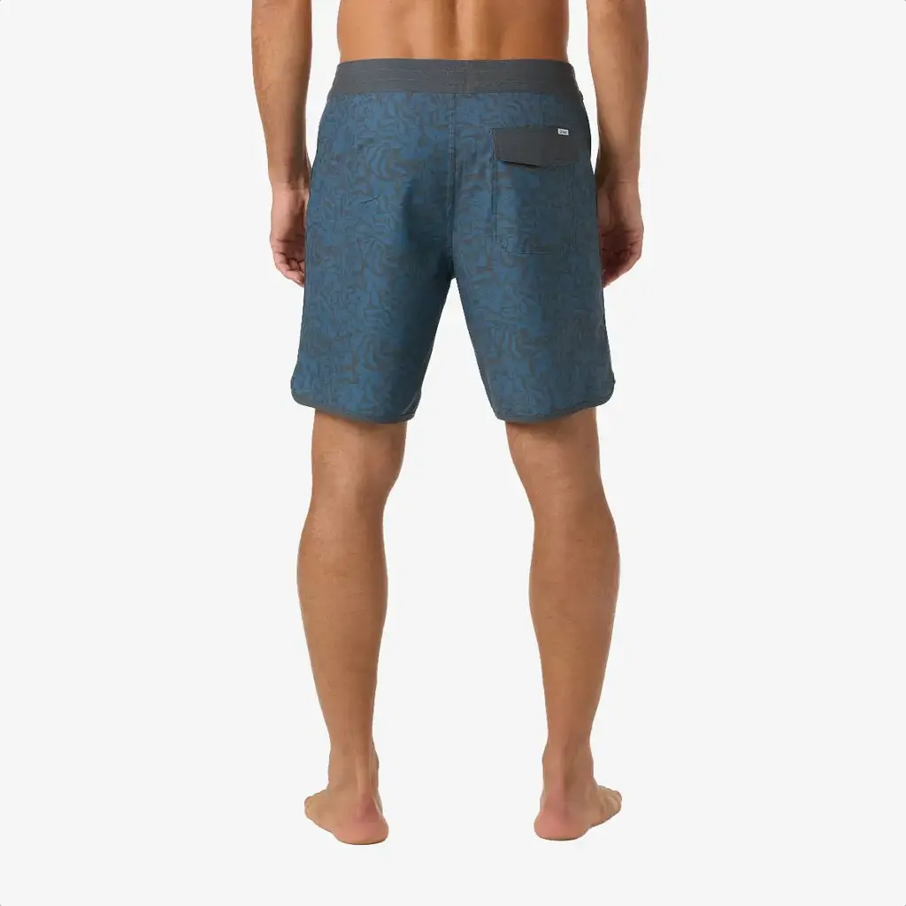 O'Neill O'Neill O'Riginals Print Scallop 18" Boardshorts Blue FSN 2