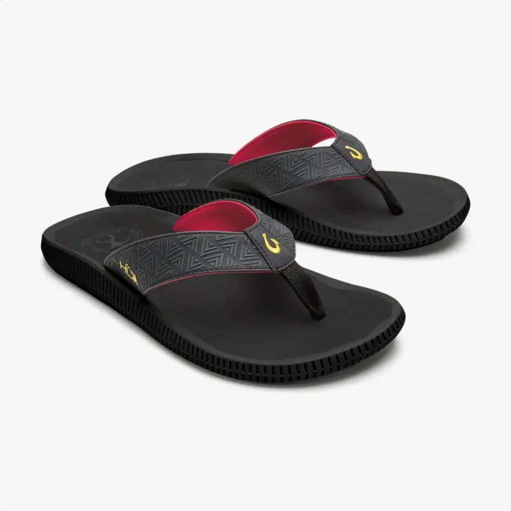 OluKai OluKai Ulele Men's Beach Sandal Black / HLA