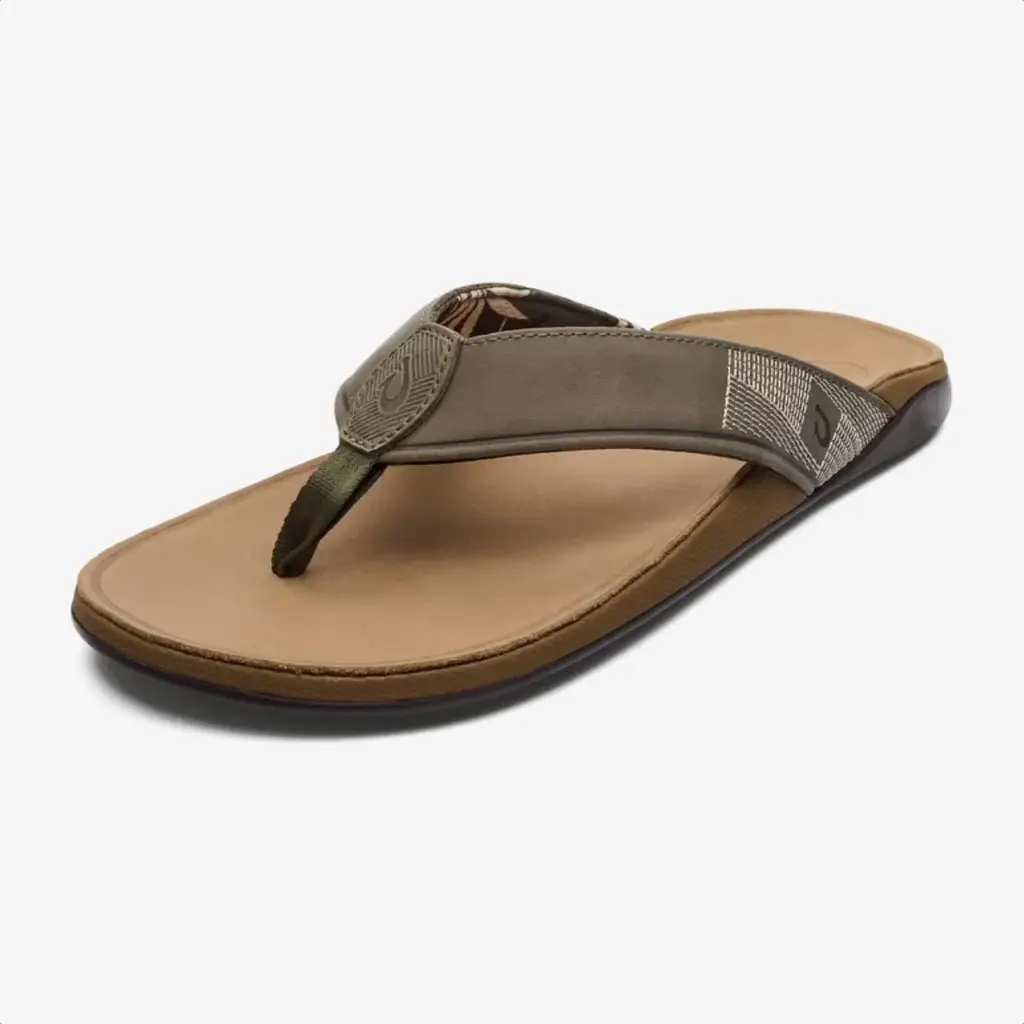 OluKai OluKai Tuahine Men's Waterproof Leather Sandal Hunter / Golden Sand