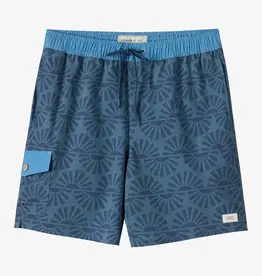 O'Neill Hermosa Retro Elastic Waist 17" Swim Trunks Dark Slate