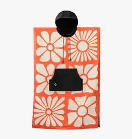 Nomadix Changing Poncho Big Flowers Expedition Orange