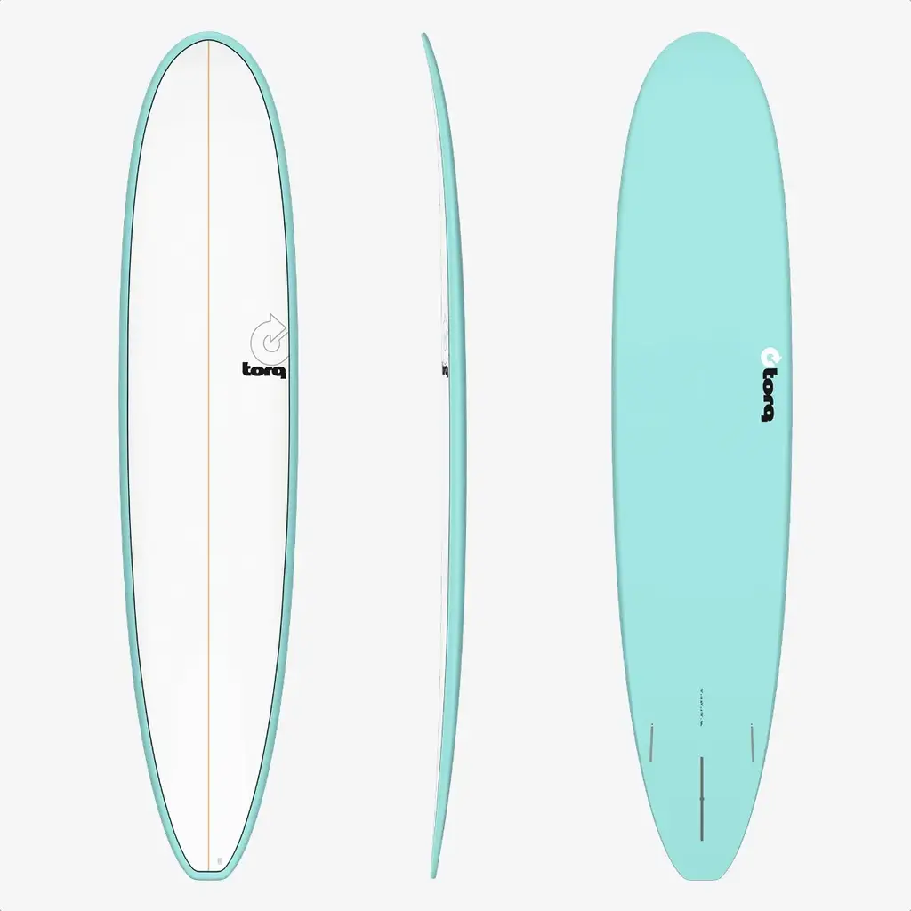 Torq 9'0" Torq Longboard Pinline Miami Blue + White Deck