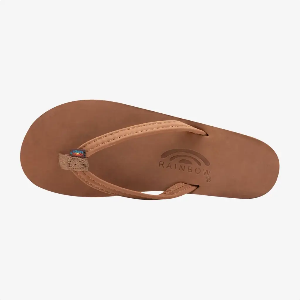 Rainbow Sandals Rainbow Sandals Women's Single Layer Premier Leather Narrow Strap Redwood