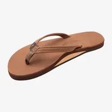 Rainbow Sandals Rainbow Sandals Women's Single Layer Premier Leather Narrow Strap Redwood