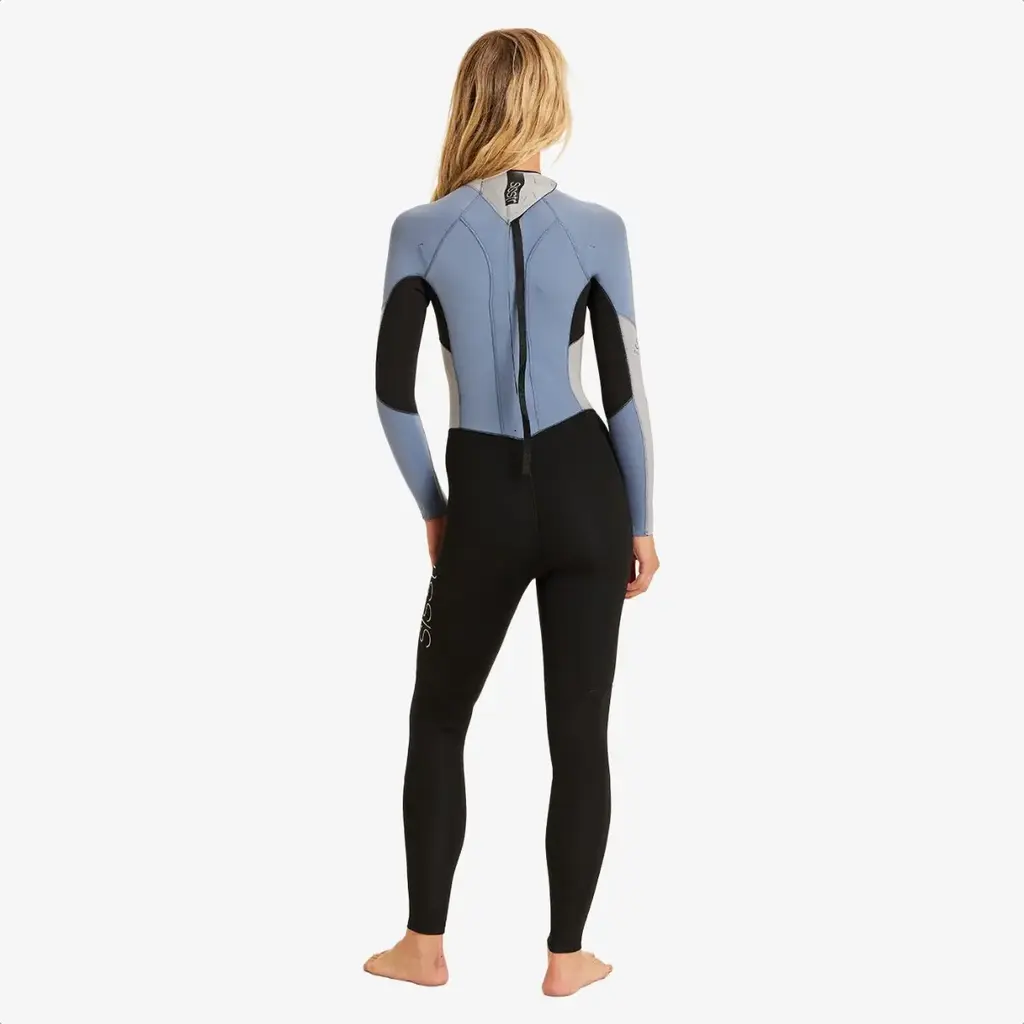 sisstr Sisstr 7 Seas 3/2 Back Zip Break Up Full Wetsuit Blue Moon