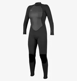 O'Neill Women's Reactor II 3/2mm Back Zip Full Wetsuit Black