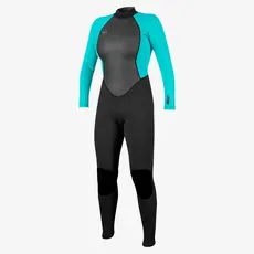 O'Neill O'Neill Women's Reactor II 3/2mm Back Zip Full Wetsuit Black/Light Aqua