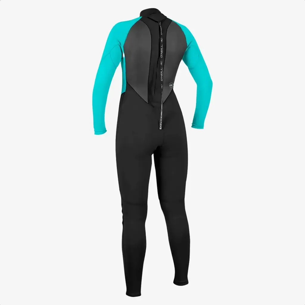 O'Neill O'Neill Women's Reactor II 3/2mm Back Zip Full Wetsuit Black/Light Aqua
