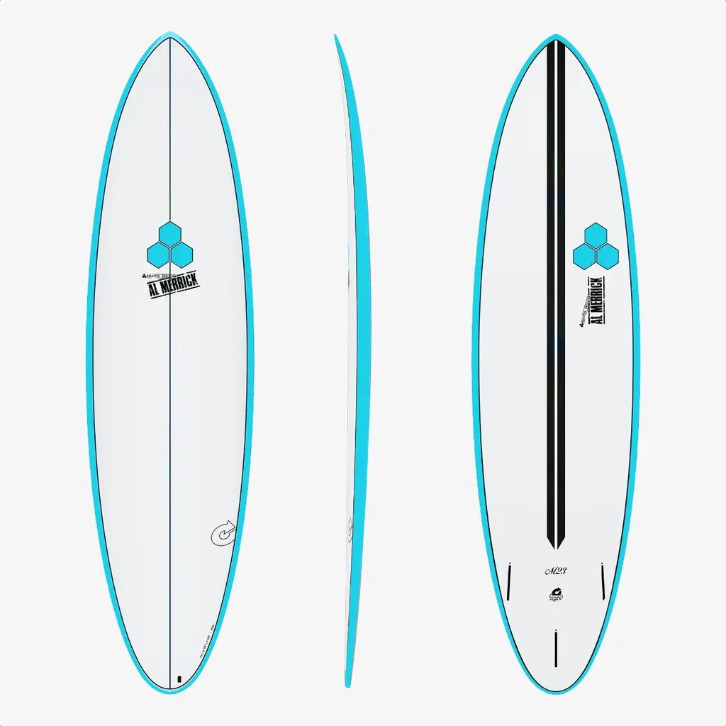 Torq 7'4" Torq Channel Islands M23 X-Lite Blue Rails