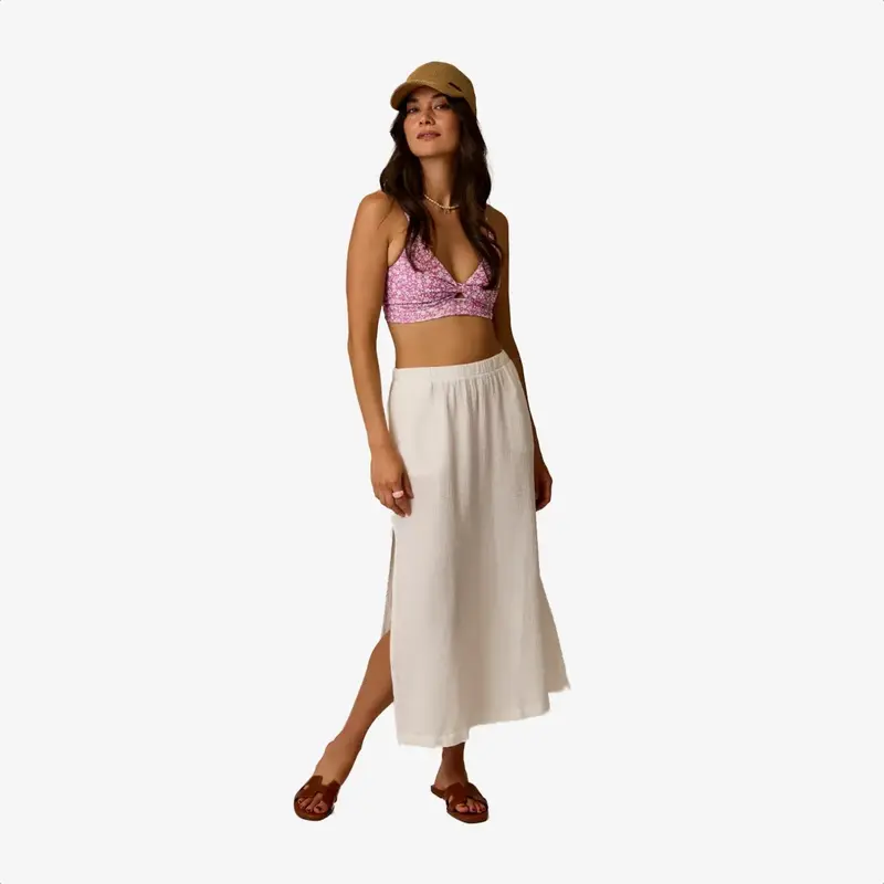 Carve Designs Yara Gauze Skirt Cloud