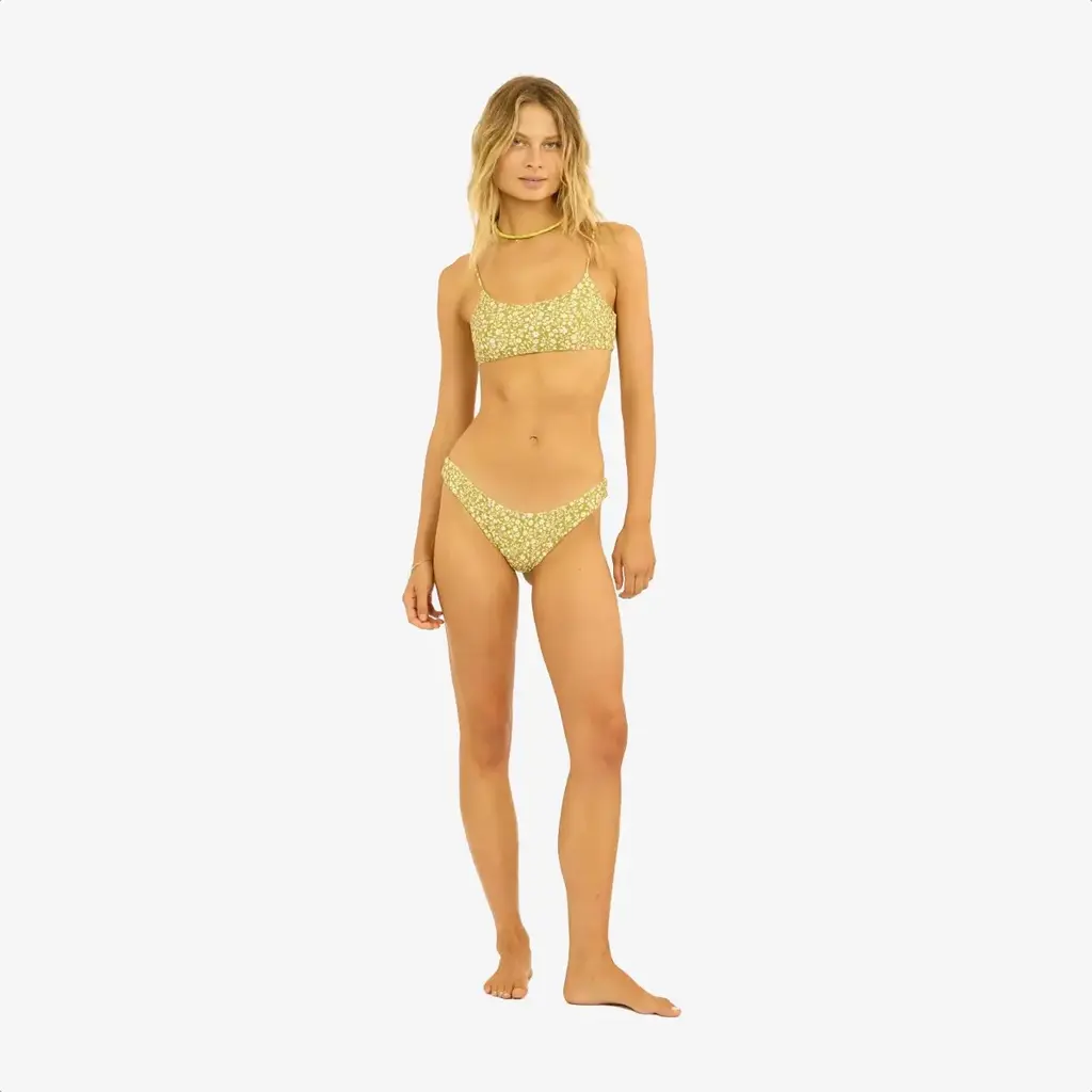 sisstr Sisstr Field of Dreams High Hip Swim Bottom Sweet Moss