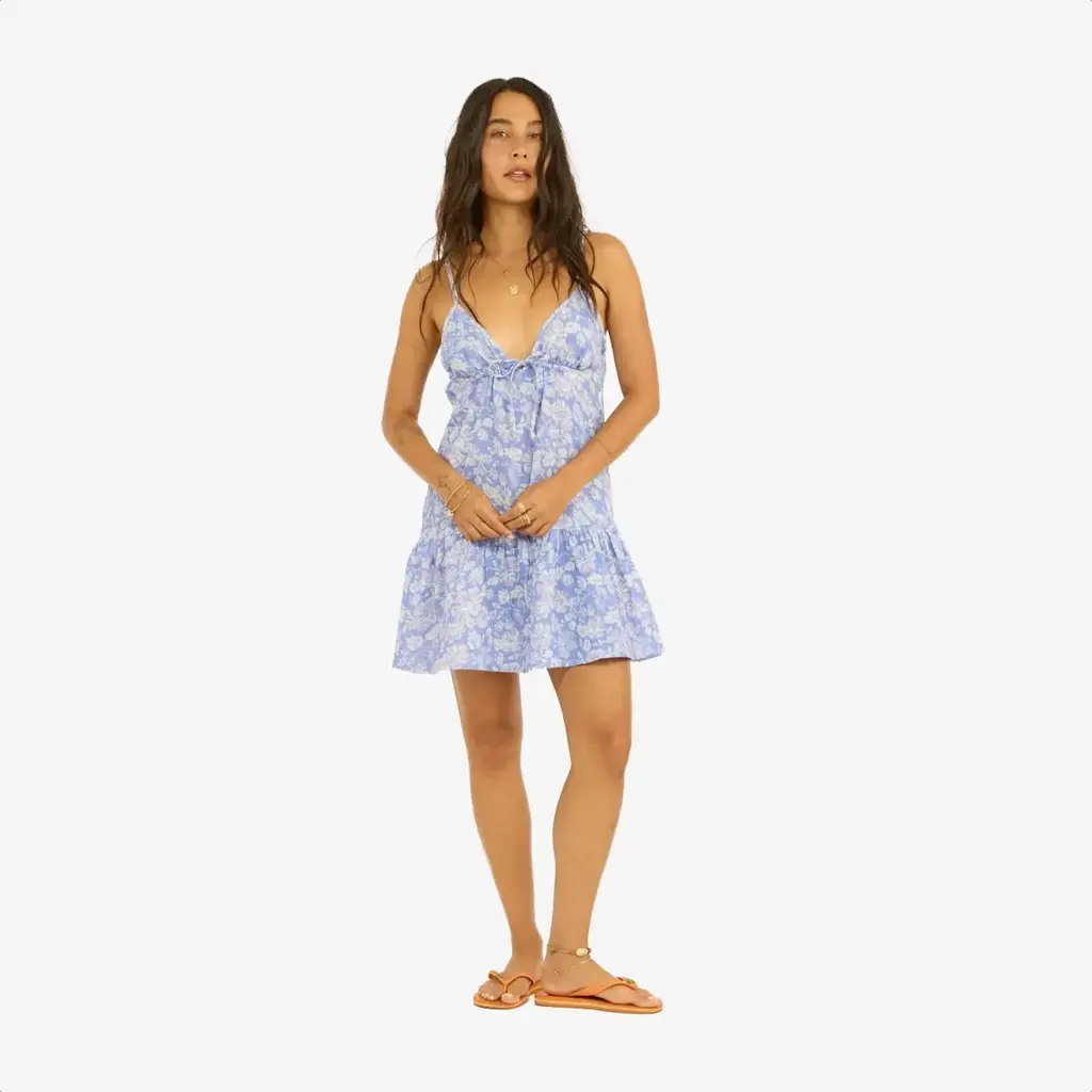 sisstr Sisstr Coasting Along Woven Minidress Blissful Blue