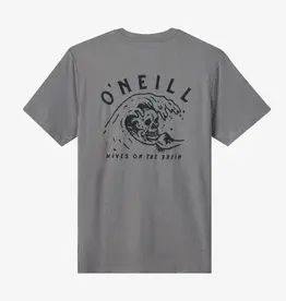 O'Neill Boy's Wave Brain UPF Tee Gargoyle Melange