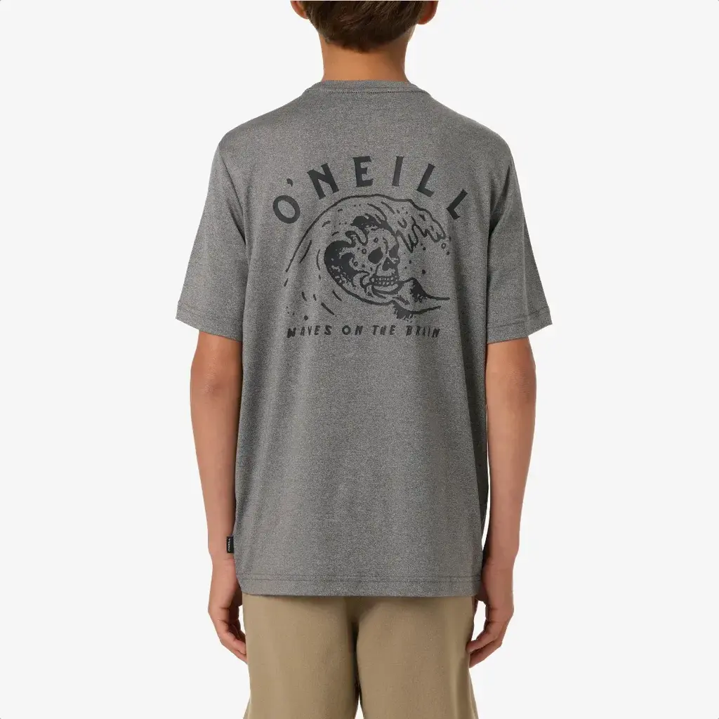 O'Neill O’Neill Boy's Wave Brain UPF Tee Gargoyle Melange