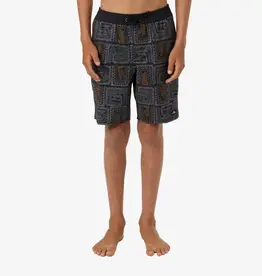 O'Neill Boy's Hermosa Elastic Waist Lined 16" Swim Trunks Black