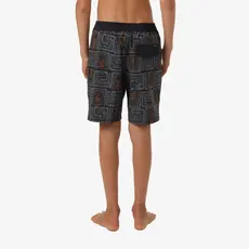 O'Neill O'Neill Boy's Hermosa Elastic Waist Lined 16" Swim Trunks Black
