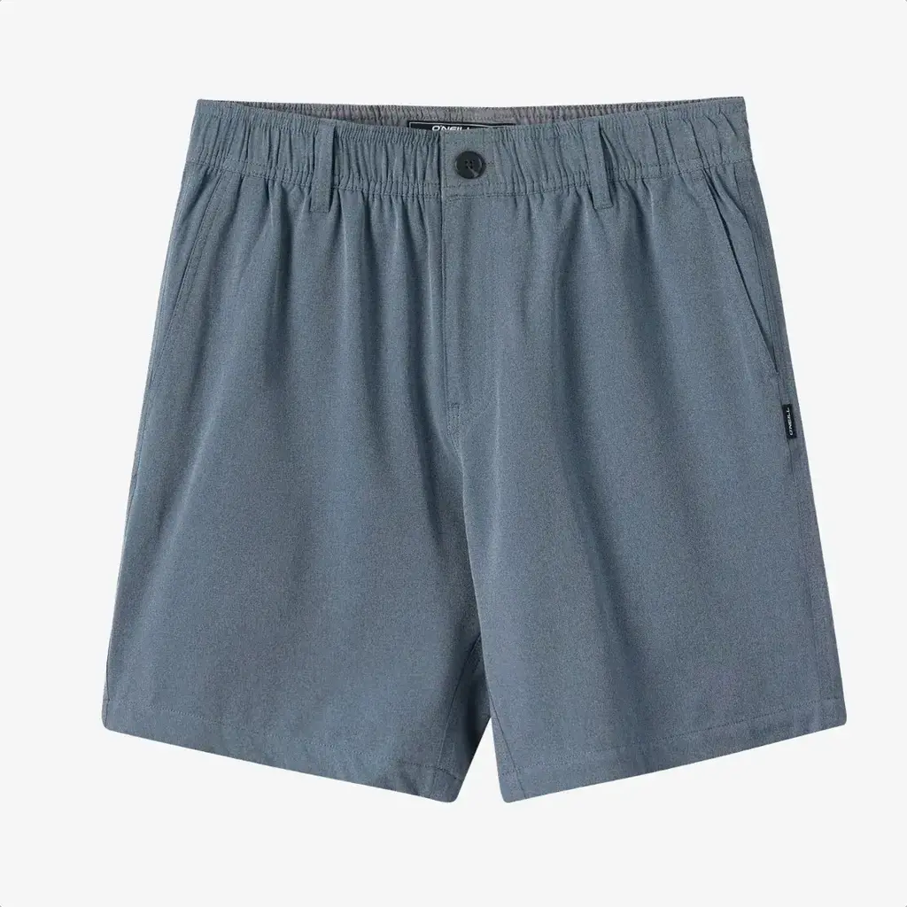 O'Neill O'Neill Boy's Reserve Light Check Elastic Waist 16" Hybrid Shorts
