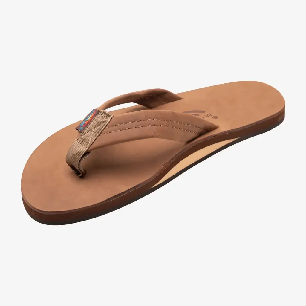 Rainbow Sandals Rainbow Sandals Men's Single Layer Premier Leather With Arch Support Redwood