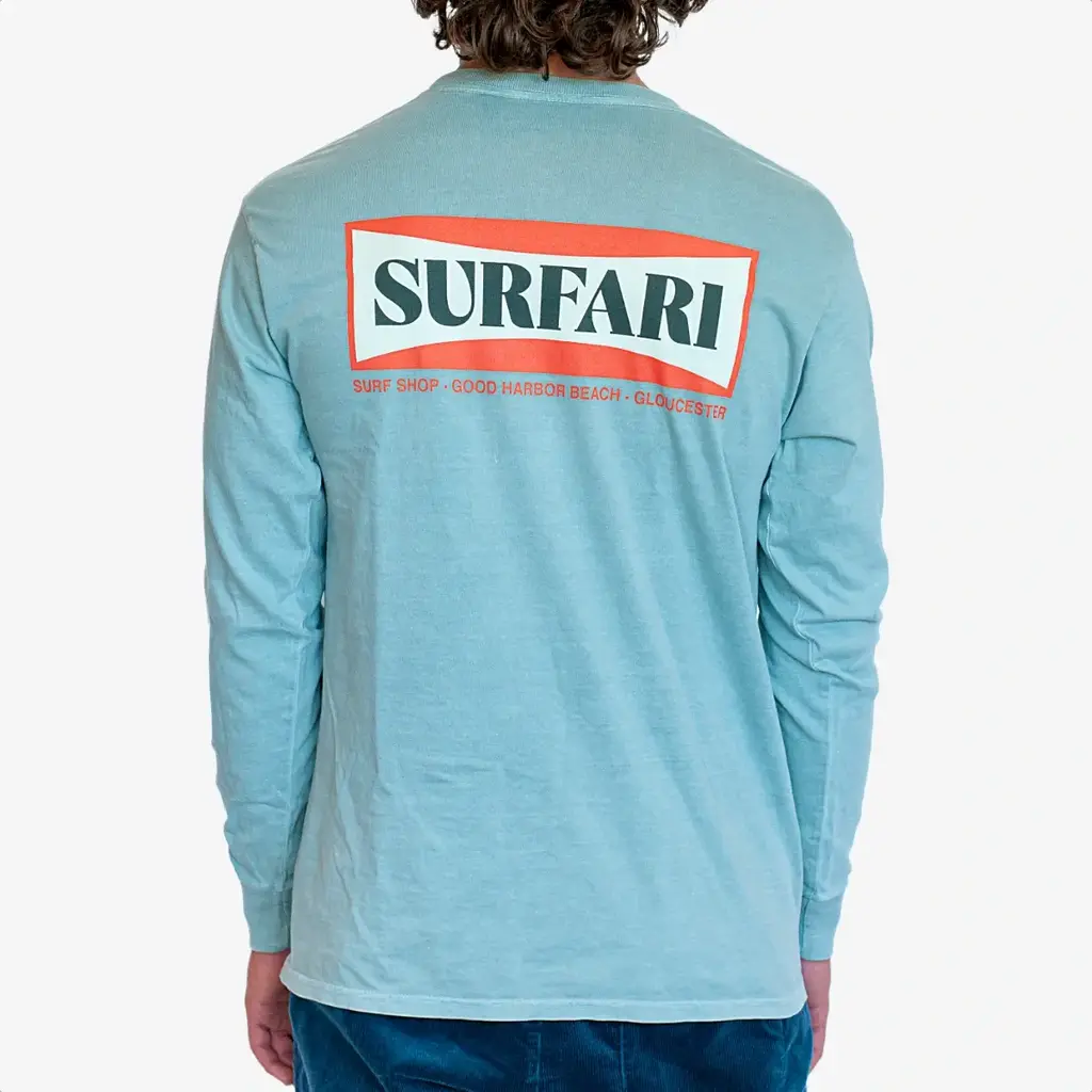 Surfari Surfari Board Logo L/S Tee Sage FINAL SALE