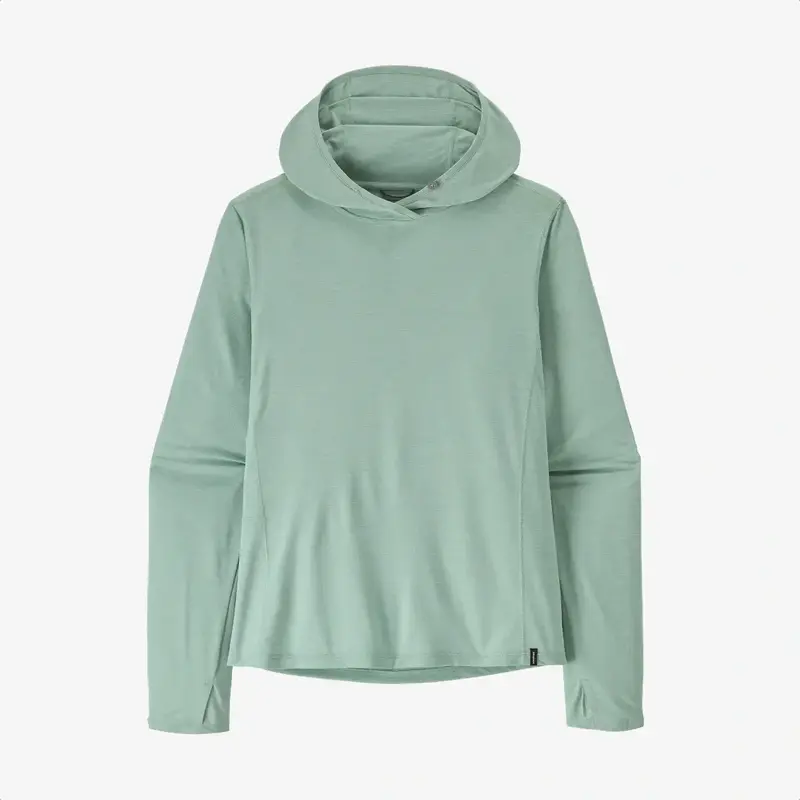 Patagonia Women's Capilene Cool Sun Hoody Thermal Blue Thin Ice X-Dye