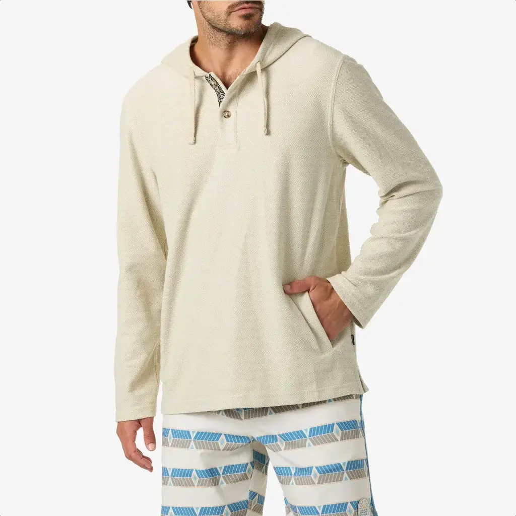 O'Neill O'Neill Bavaro Solid Poncho Pullover Fleece Light Khaki