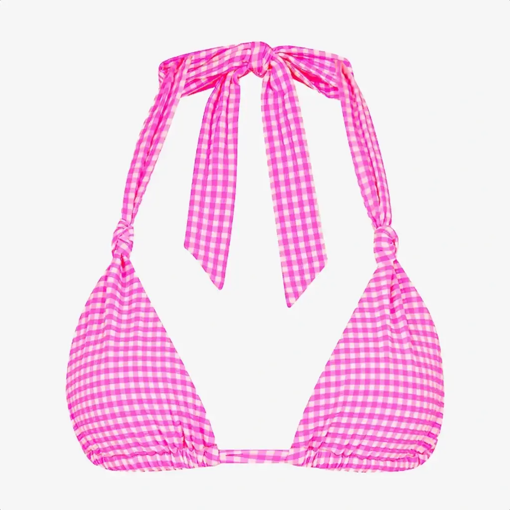 Kulani Kinis Kulani Kinis Soft Knot Halter Bikini Top Pink Diva