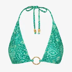 Kulani Kinis Kulani Kinis Ring Halter Bikini Top Emerald Aura