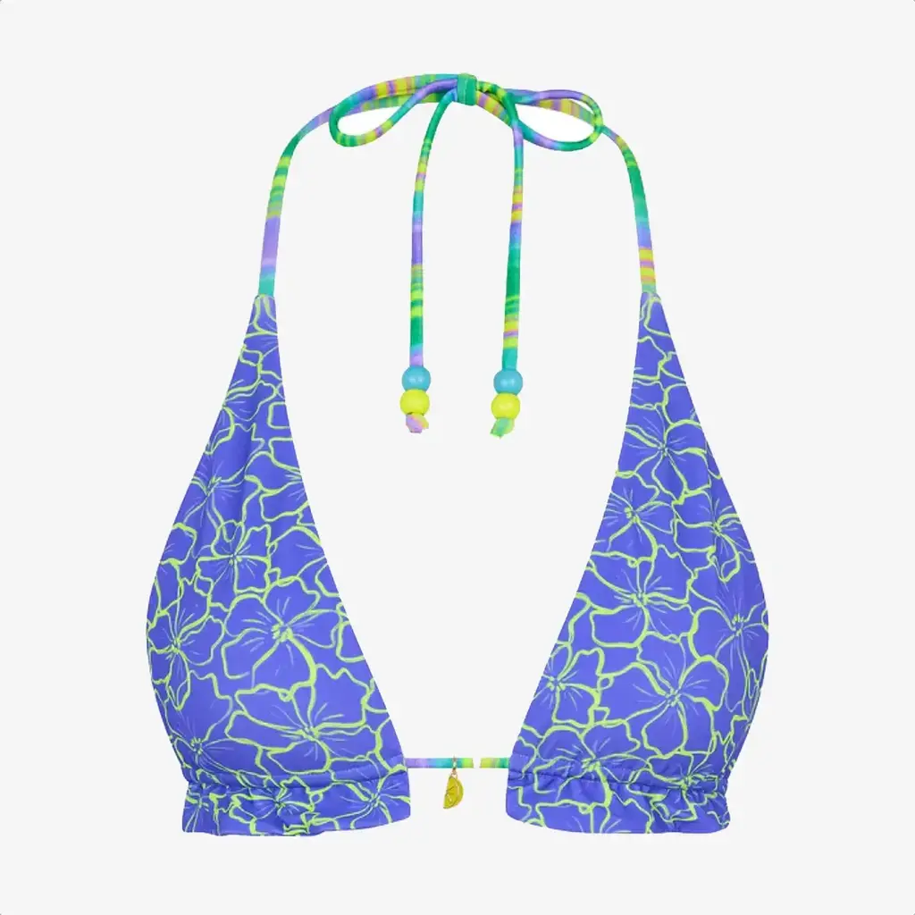 Kulani Kinis Kulani Kinis Frill Halter Bralette Bikini Top Sugar Wave
