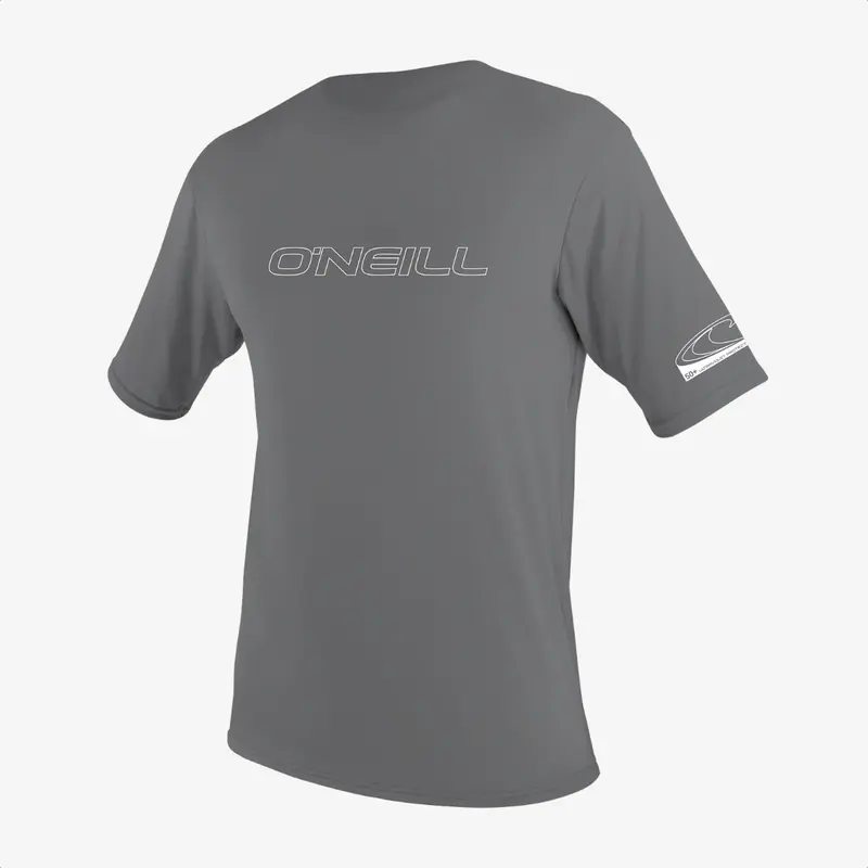 O'Neill Basic Skins 2 50+ S/S Rash Guard Charcoal