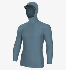 O'Neill Hyperfreak Skins O'Zone L/S Rash Guard W/ Hood Blufusion