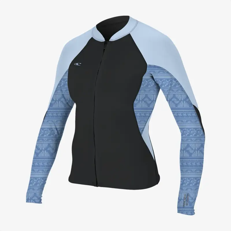O'Neill Women's Bahia 1/0.5mm Full Zip Jacket Tempsteel/Surfab/Chamblu