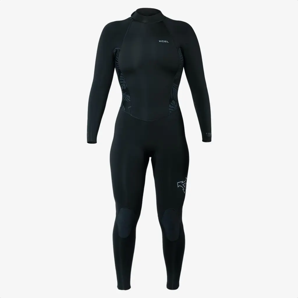 XCEL Xcel Women's Axis Back Zip Full Wetsuit 3/2mm Black w/Palm