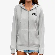Surfari Surfari G-Town Stealie V2 Midweight Zip Hoody Heather Grey