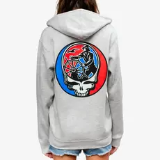 Surfari Surfari G-Town Stealie V2 Midweight Zip Hoody Heather Grey