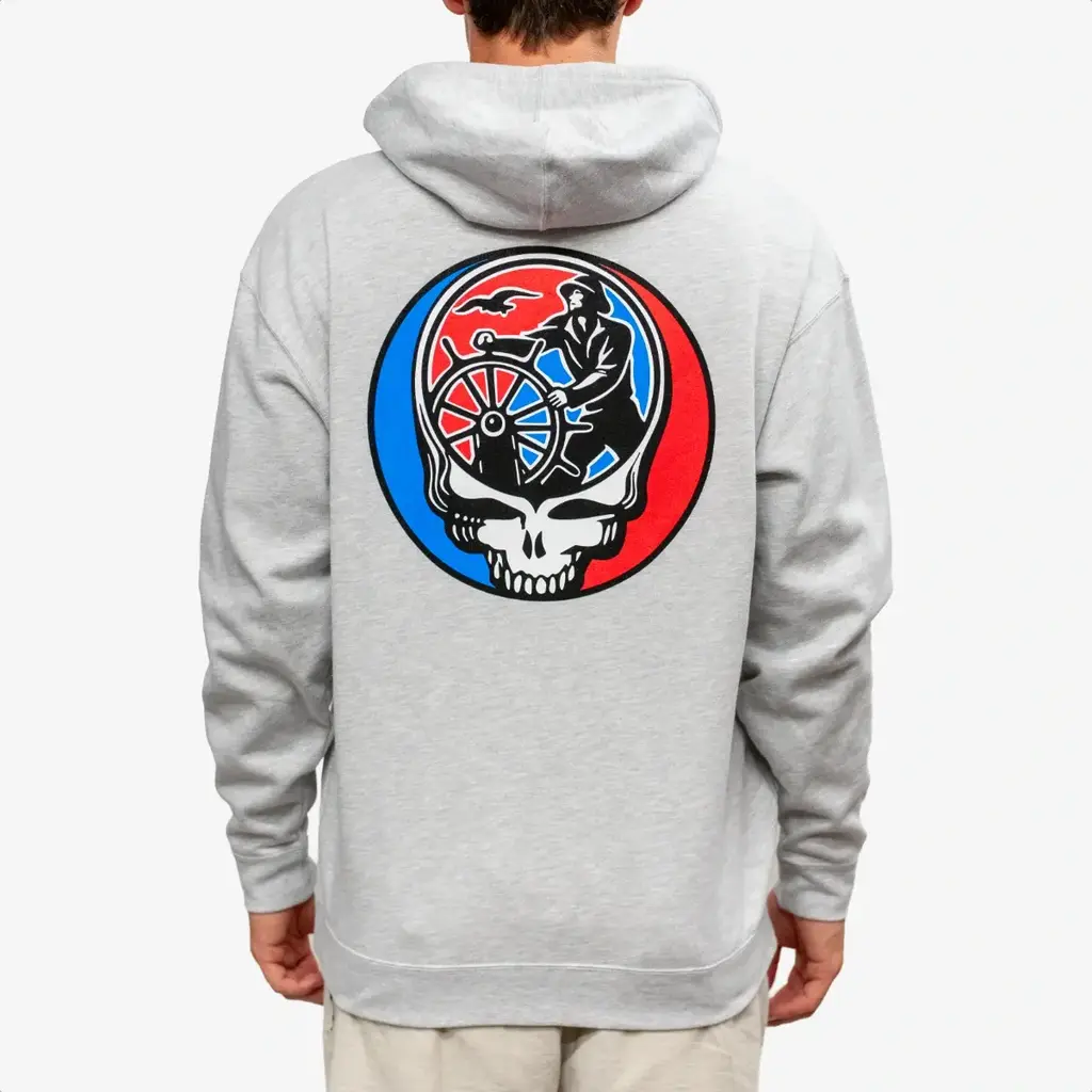 Surfari Surfari G-Town Stealie V2 Midweight Zip Hoody Heather Grey