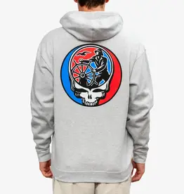 Surfari G-Town Stealie V2 Midweight Zip Hoody Heather Grey