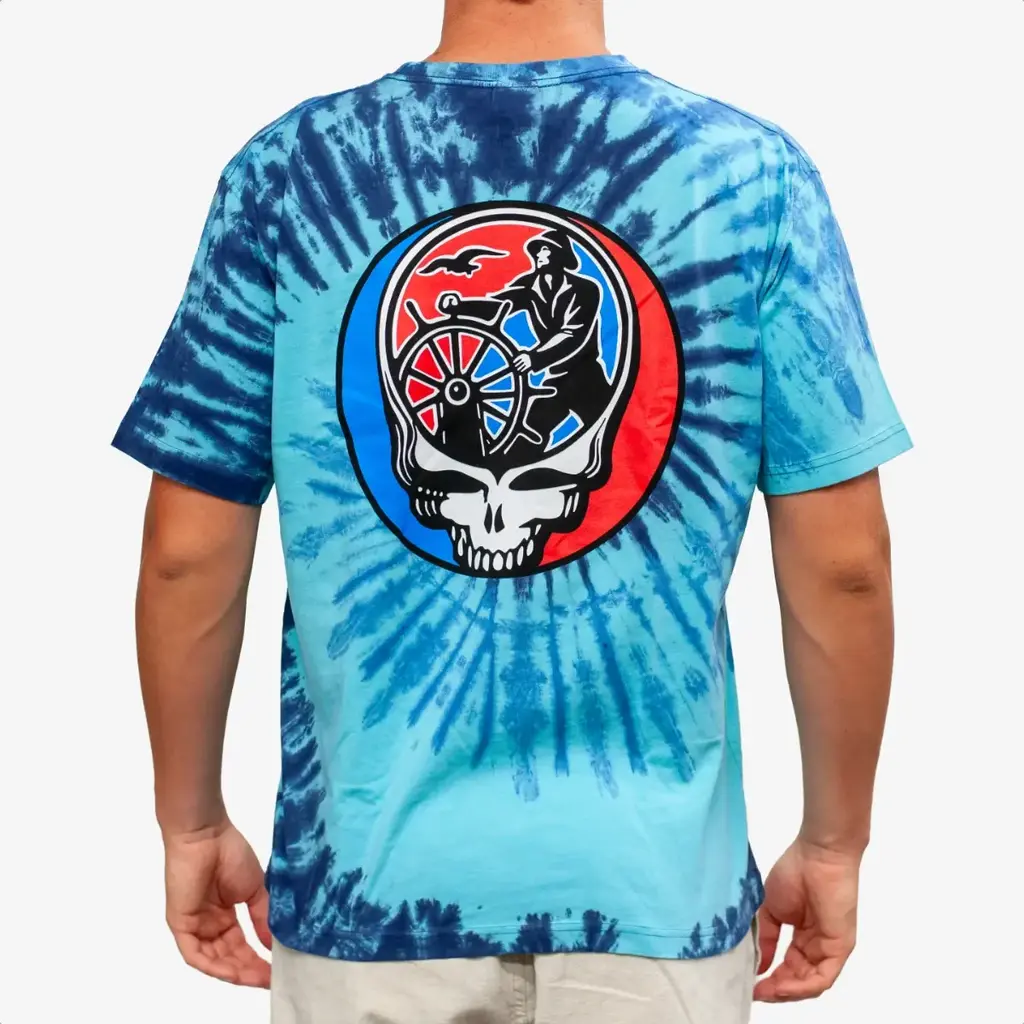 Surfari Surfari G-Town Stealie V2 Tie Dye Tee Blue Lagoon