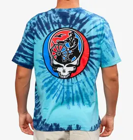 Surfari G-Town Stealie V2 Tie Dye Tee Blue Lagoon