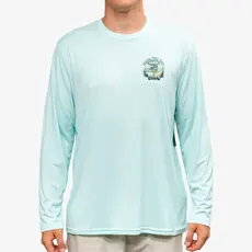 Surfari Surfari Beach Signs UPF 50+ L/S Solar Top Seagrass