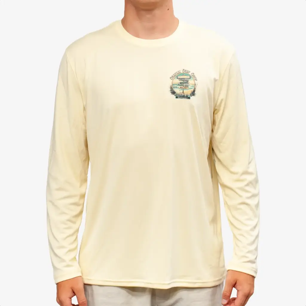 Surfari Surfari Beach Signs UPF 50+ L/S Solar Top Yellow