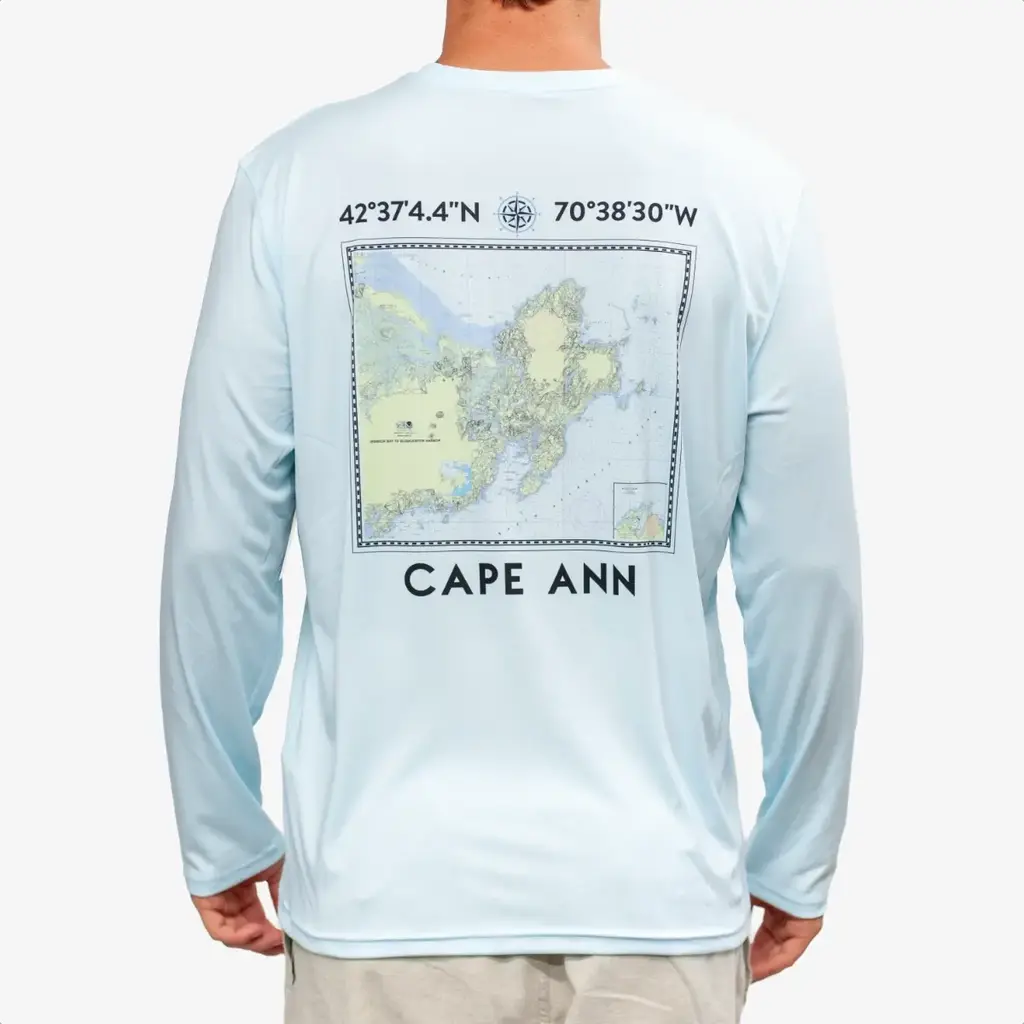 Surfari Surfari Cape Ann UPF 50+ L/S Solar Top Blue