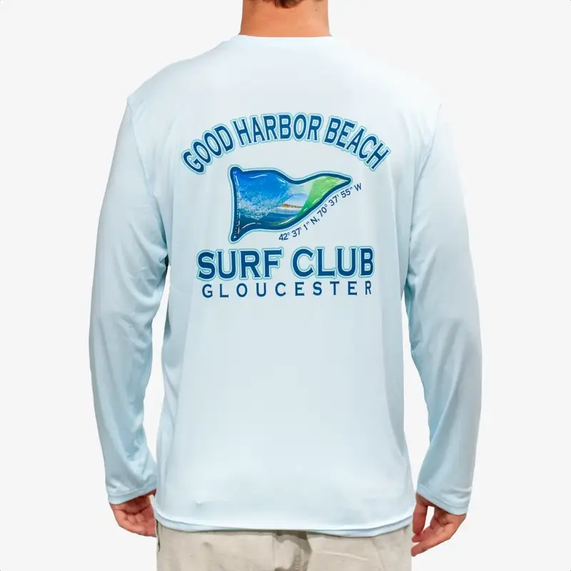 Surfari Good Harbor Surf Club UPF 50+ L/S Solar Top Blue