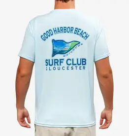 Surfari Good Harbor Surf Club UPF 50+ S/S Solar Top Blue