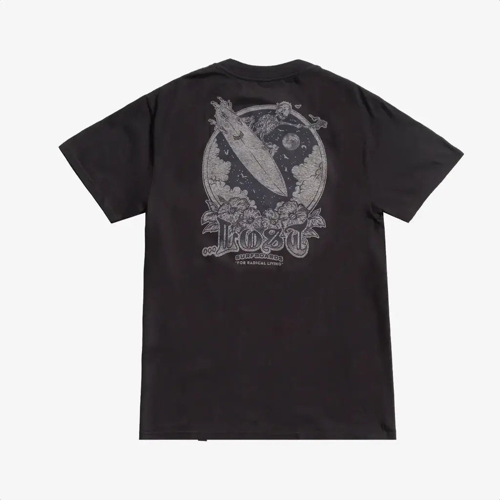 ...Lost Lost Mental Tee Black Garment Dye