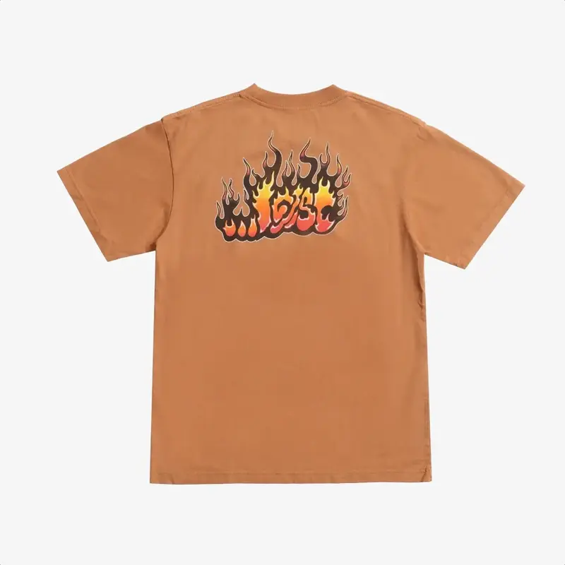 ...Lost Flame Lam Boxy Tee Wheat