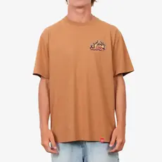 ...Lost Lost Flame Lam Boxy Tee Wheat
