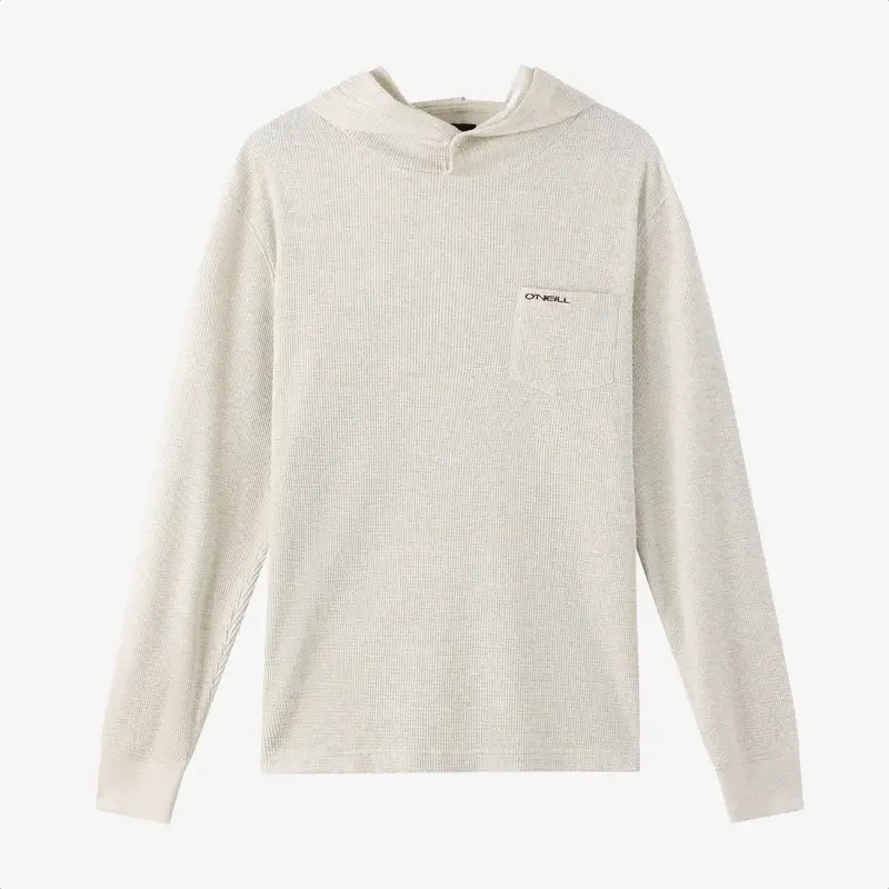 O'Neill Overland Hooded Thermal Long Sleeve Pullover Oatmeal Heather