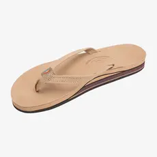 Rainbow Sandals Rainbow Sandals Women's Double Layer Premier Leather Narrow Strap Sierra Brown