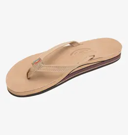 Rainbow Sandals Women's Double Layer Premier Leather Narrow Strap Sierra Brown