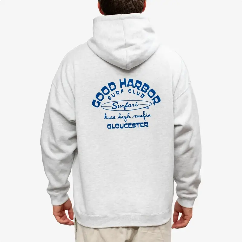 Surfari Good Harbor Surf Club Hoody Heather Grey